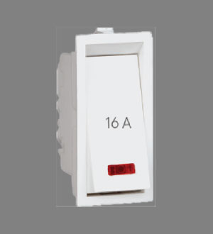 16A 1-Way Roma Switch With Indicator 1M (White)