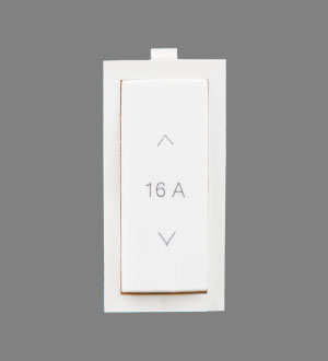 Precision Electricals' 2 Way 1 M Modular Electrical Switch (White, 16A)