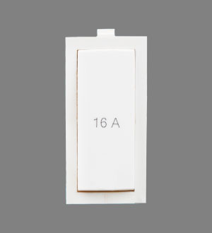 Precision 1 Way 1 m Modular Switch (White, 16A)