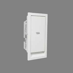 16A 1-Way Switch With Indicator 1M (White)