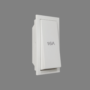 Precision Electricals' 2 Way 1 M Modular Electrical Switch (White, 16A)